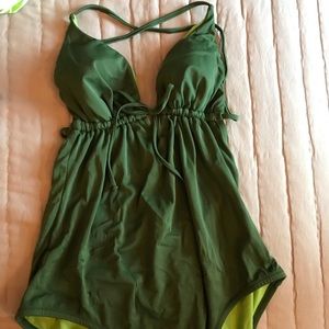 J. Crew emerald swimsuit